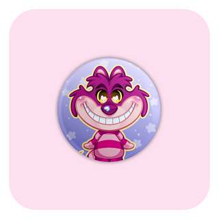 Nya Nya Neko Cheshire Cat Badge Button