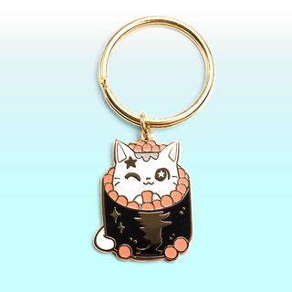 Keychain Ikura Sushi Cat