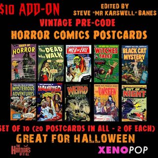 Vintage Horror Comics Postcard Set