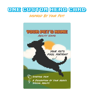 1 illustrated custom hero card