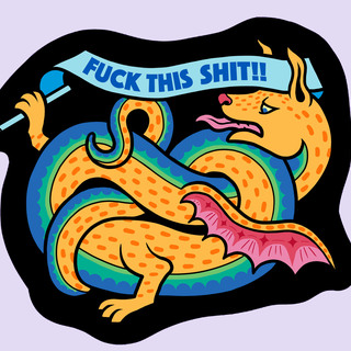 Fuck this shit sticker