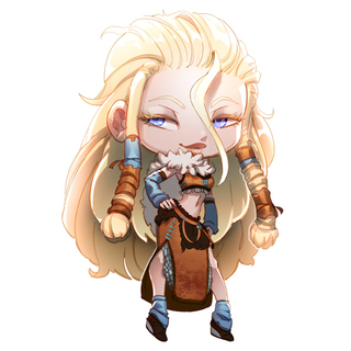 Sticker: Viking Age Freyja Chibi