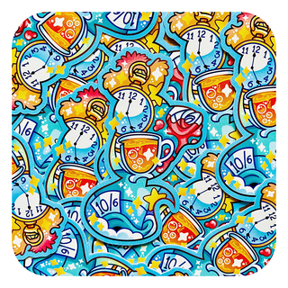 Magical Silhouette Cheshire Cat Vinyl Glossy Sticker