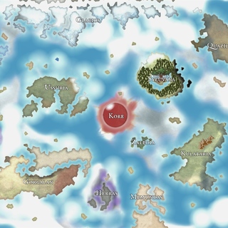 large print shattered map.