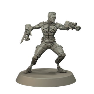 Single Miniature: Triggerman, Male Human Cyborg
