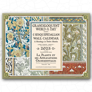 Grandiloquent Word of the Day 2025 Wall Calendar *