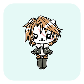 Final Fantasy Squall Enamel Pin