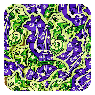 Magical Silhouette Ursula Vinyl Glossy Sticker