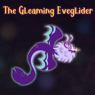 Gleaming Eveglider Rainbow Metal Enamel Pin