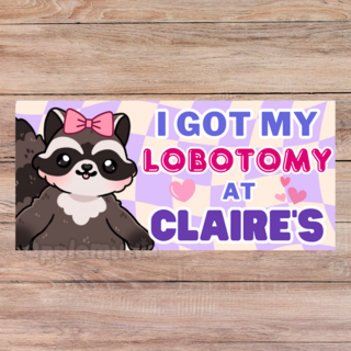 Lobotomy Bumper Sticker