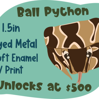 Ball Python Dyed Pin