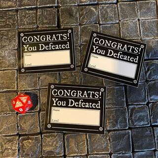 Congrats! You Defeated: Sticker Pack (5 Stickers)