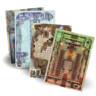 🗺️ Set de 4 Battlemaps Dragons + PDF 🚨 derniers exemplaires 🚨