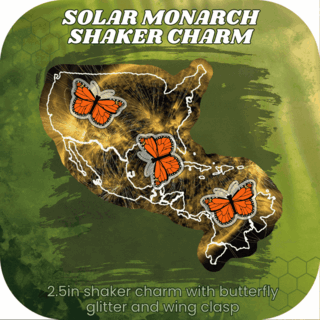 Solar Monarch Butterfly Shaker