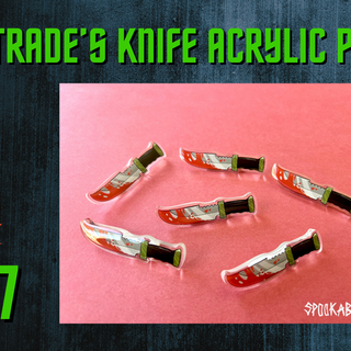 Strade's Knife Acrylic Pin