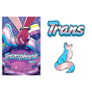 Trans Bundle: Comic + Sticker + Pin