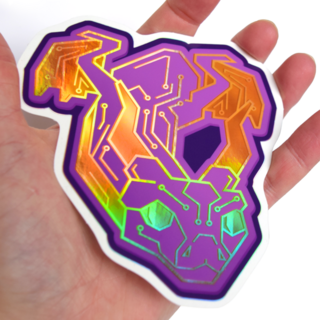 Python Selective Holo Sticker