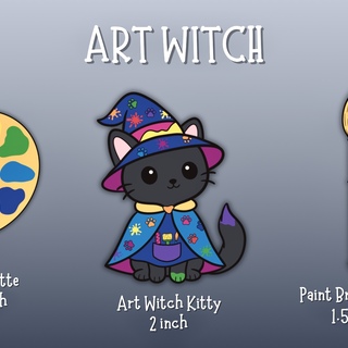 Art Witch Pin Set