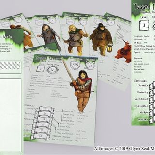 Additional Pregenerated Character Card Set (Physical A5 Cards)