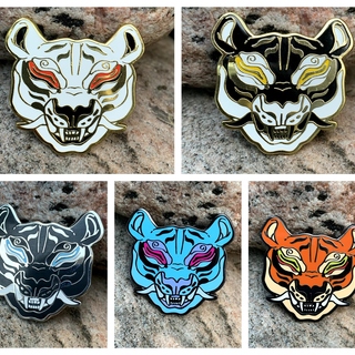 Striped Terror - 2grimm2gather Enamel Pin