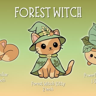 Forest Witch Pin Set