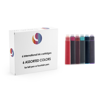 Pack of 6 assorted colors ink cartridges