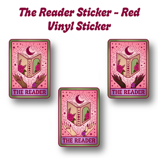 The Reader Sticker - Red