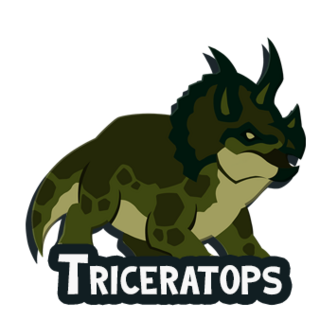 Triceratops Pin