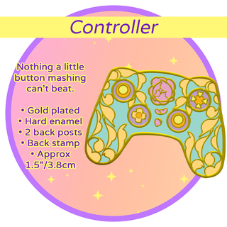 Magical Gamer Pin - Controller - Dark or Light