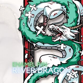 River Dragon Enamel Pin
