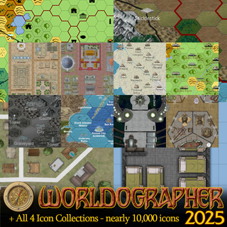 Worldographer 2025 License & All Add-on Icon Sets, All Styles