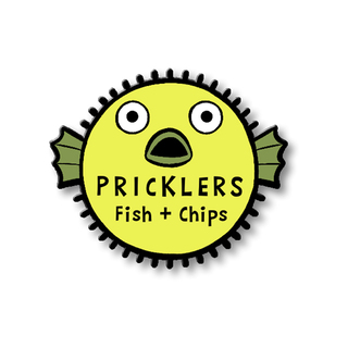 XL-sized 2.5" Pricklers Enamel Pin