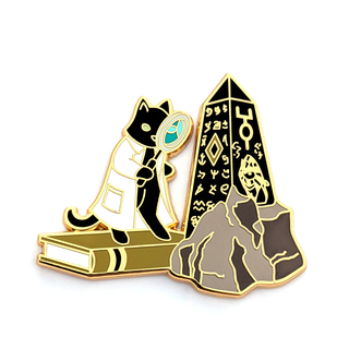 Archeology Cat Pin