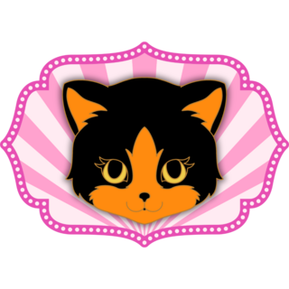 Halloween Cat Head Mini Pin