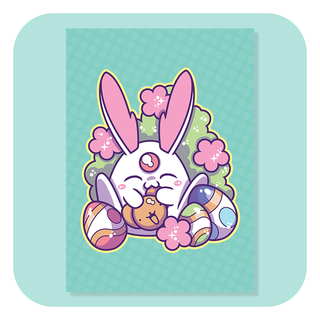 A6 Postcard - Easter Mokona
