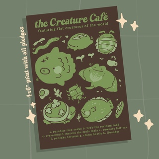 Creature Café Print