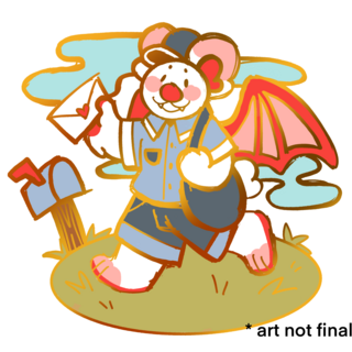 ** PREORDER ** Cupid Bat Pin