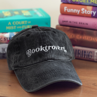 Booktrovert Hat - Washed Black