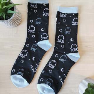 Moon jellyfish socks