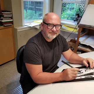Matt Wagner Original Green Hornet Sketch