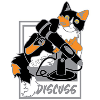 Con Adventurers "Discuss" Hard Enamel Pin