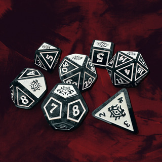 Shadowglass Dice - Soft-Edged