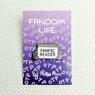 Fanfic Reader Enamel Pin