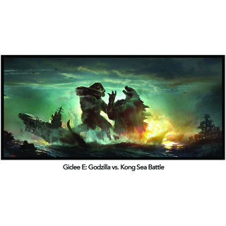 Giclee E: Godzilla vs. Kong Sea Battle