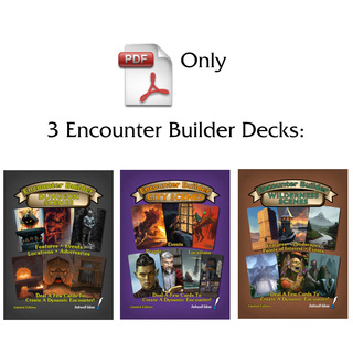 3 Encounter Builder PDF Decks (City, Dungeon, Wilderness)