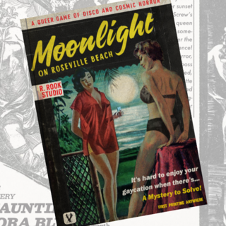 Moonlight on Roseville Beach Digital & Print on Demand