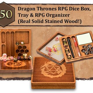 RPG Dice Box Tray and Organizer