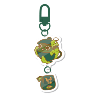 Tea Cup Toad Keychain