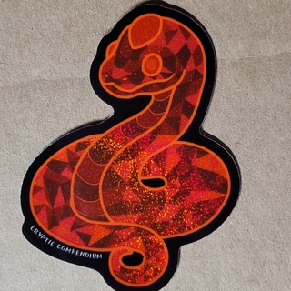 Garnet Snake STICKER