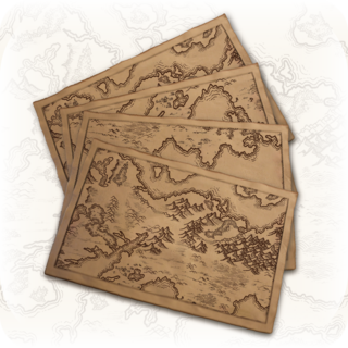 Set of 5 Cloth Maps